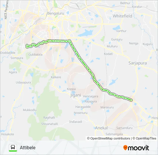 600-F BEML5-ATB Bus Line Map