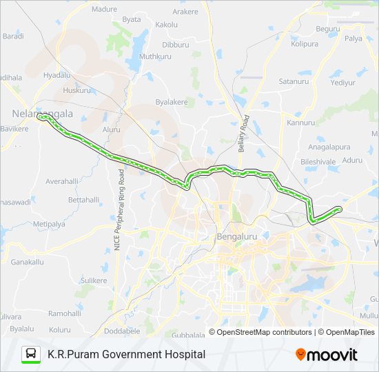 500-DG NMG-KRPGH Bus Line Map