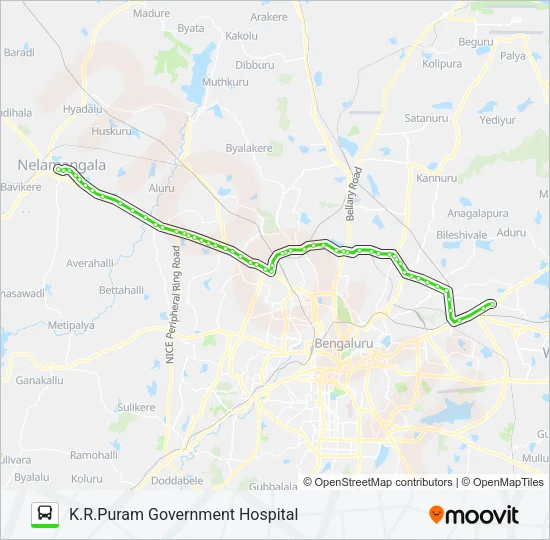500-DG NMG-KRPGH Bus Line Map
