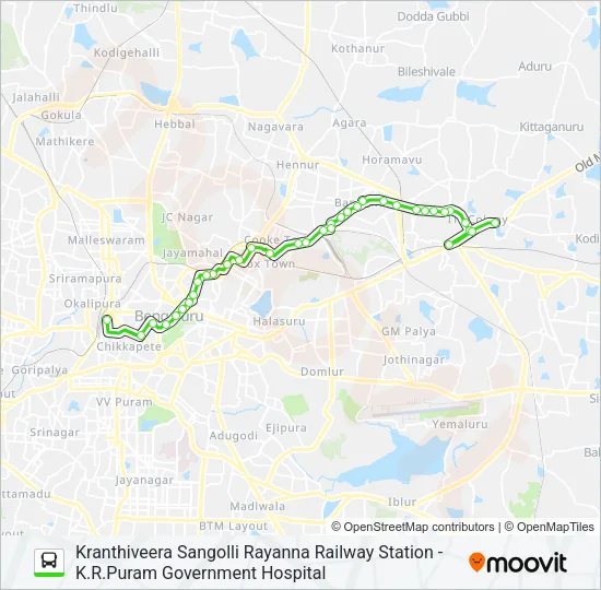 300-C KSRRS-KRPGH Bus Line Map
