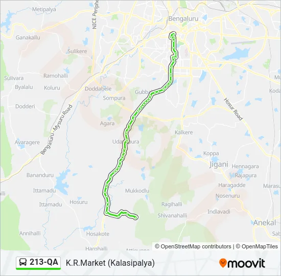 213-QA Bus Line Map
