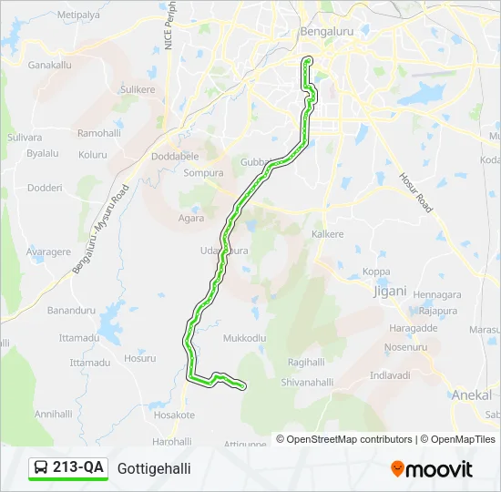 213-QA Bus Line Map