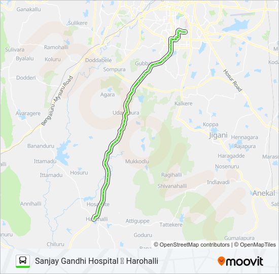 213-V SGH-HRH Bus Line Map