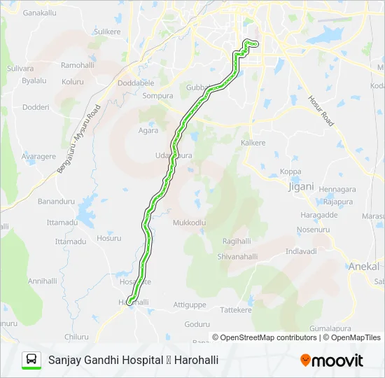213-V SGH-HRH Bus Line Map
