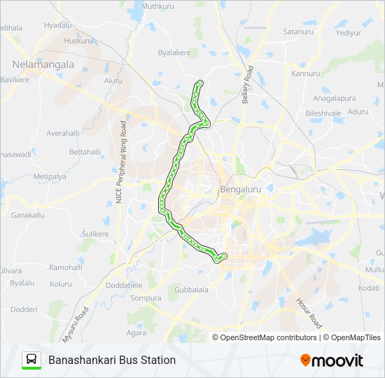 501-BH D45G-BSK Bus Line Map