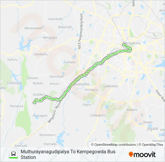231-C MRGP-KMT-KBS Bus Line Map