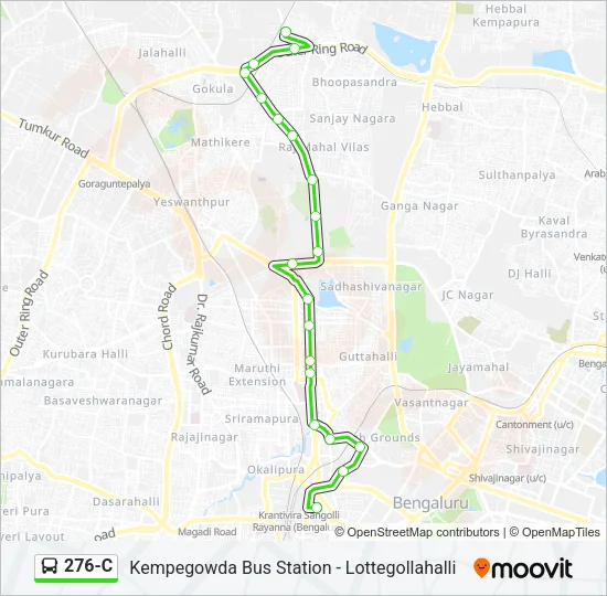276-C Bus Line Map