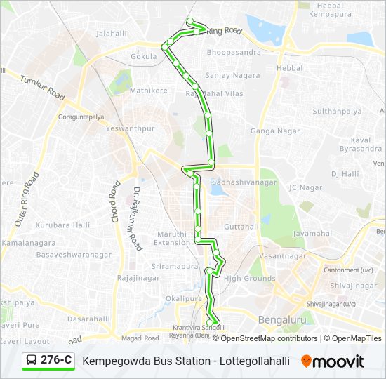 276-C bus Line Map