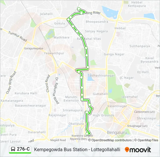 276-C Bus Line Map