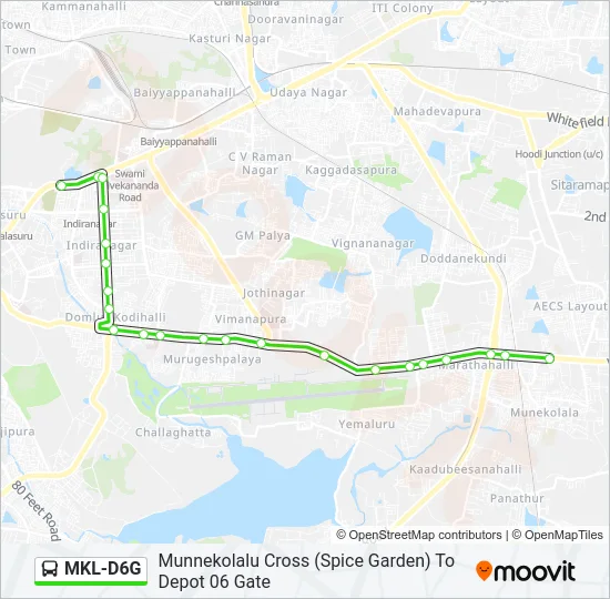 MKL-D6G Bus Line Map