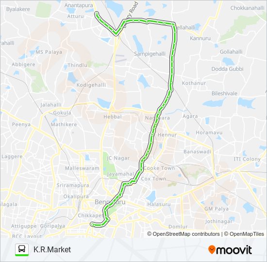 G-10 PTH-KMT bus Line Map