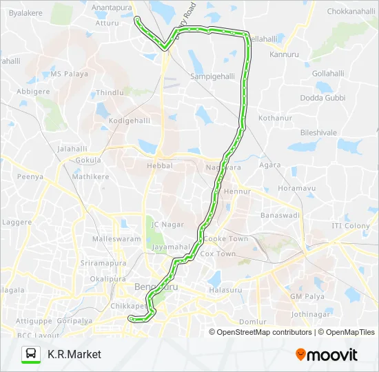 G-10 PTH-KMT Bus Line Map