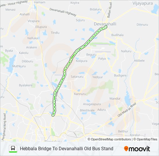 298-M HBLB-DVH bus Line Map