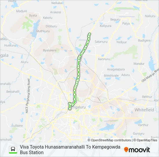 298-M KBS-VTHM Bus Line Map