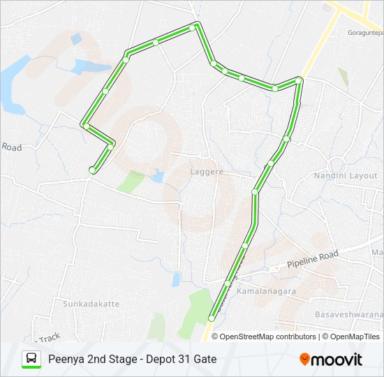 MF-401M PSS-D31G Bus Line Map