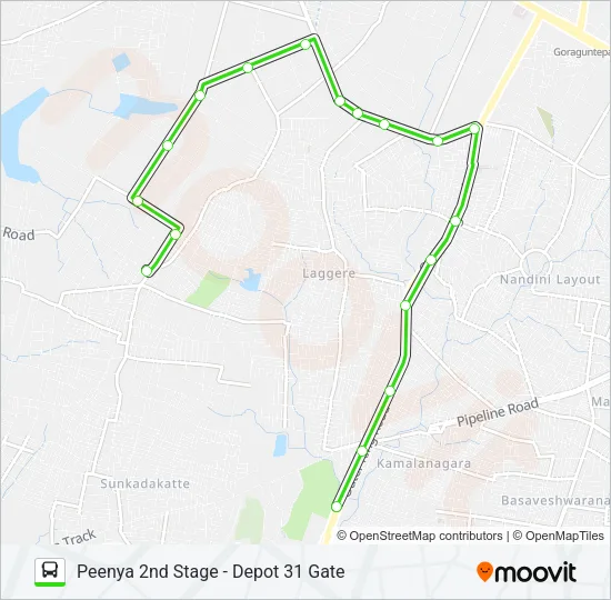 MF-401M PSS-D31G Bus Line Map