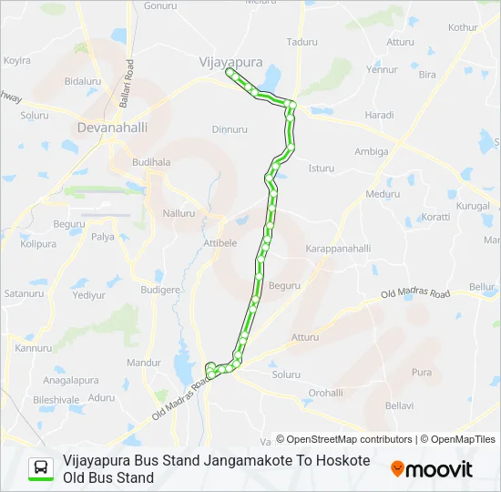381-C HSK-NGRH-VJP Bus Line Map