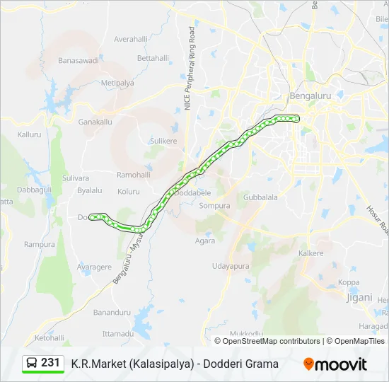 231 Bus Line Map