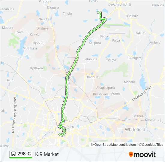 298-C Bus Line Map