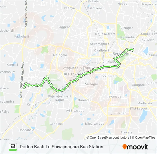 223-A FLY Bus Line Map