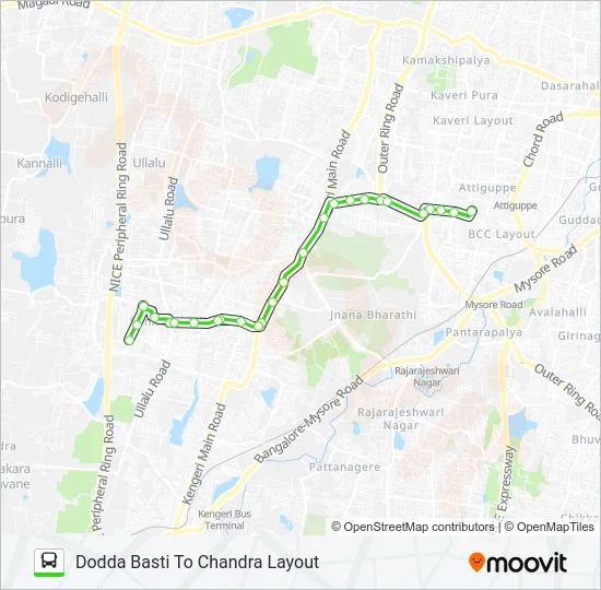 223-A CLO-DBT Bus Line Map
