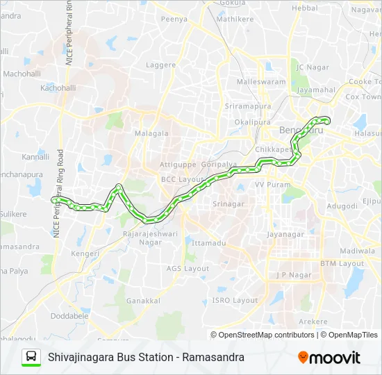 223-E SBS-RMS Bus Line Map
