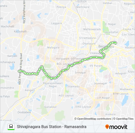 223-E SBS-RMS Bus Line Map