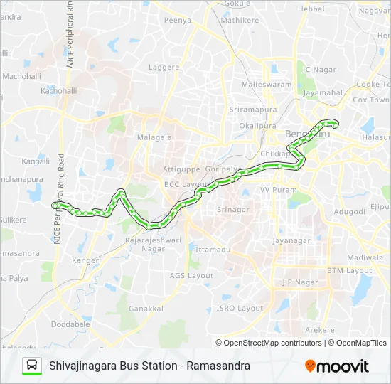 223-E SBS-RMS Bus Line Map