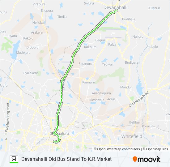 298-M KMT-DVH bus Line Map