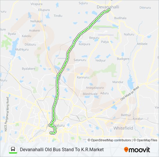 298-M KMT-DVH Bus Line Map