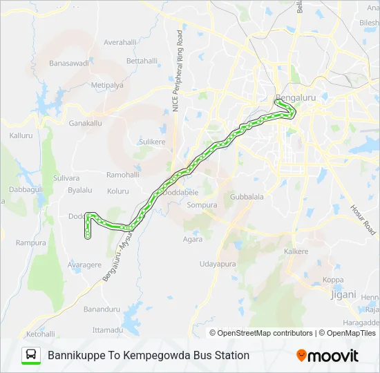 231-B BNKP-KBS Bus Line Map