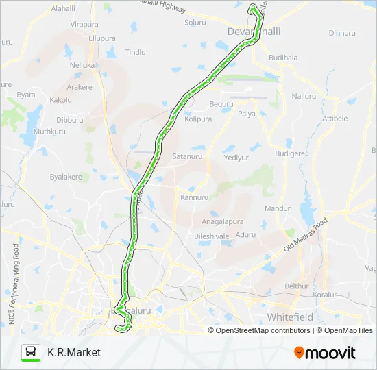 298-ME KMT-NLR Bus Line Map