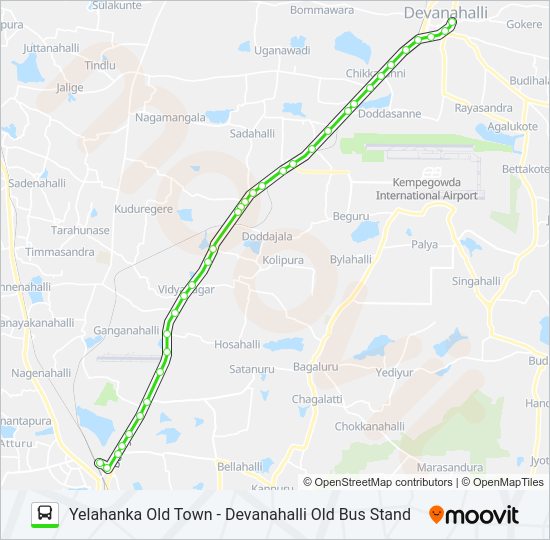 298-M YHK-DVHOB Bus Line Map