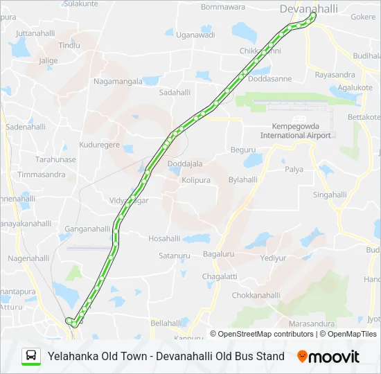 298-M YHK-DVHOB Bus Line Map