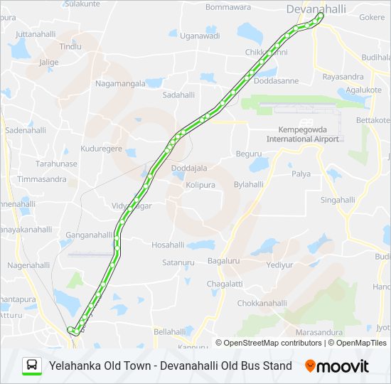 298-M YHK-DVHOB Bus Line Map