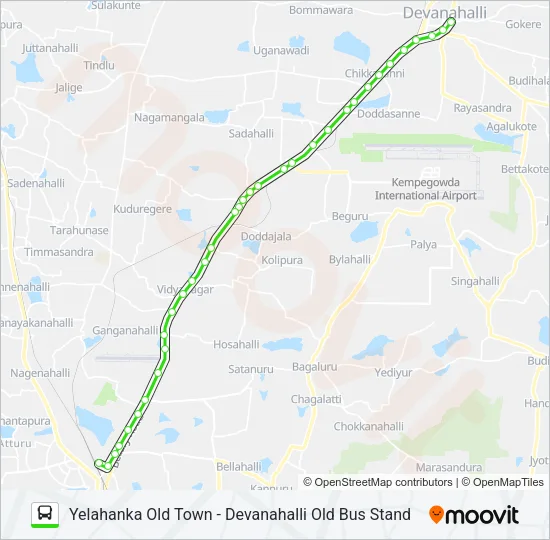 298-M YHK-DVHOB Bus Line Map