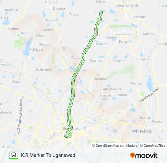 298-A KMT-AGO-UNV Bus Line Map