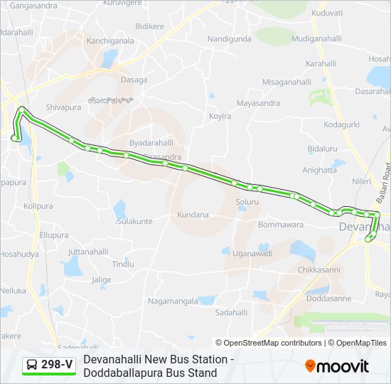 298-V Bus Line Map