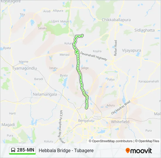 285-MN Bus Line Map