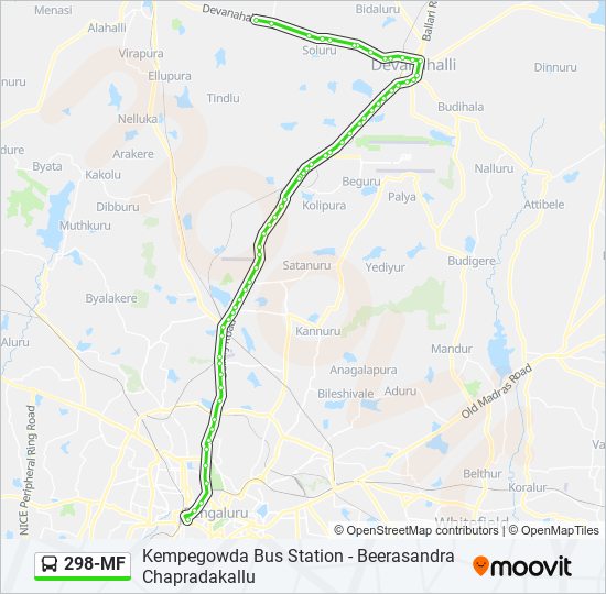 298-MF bus Line Map