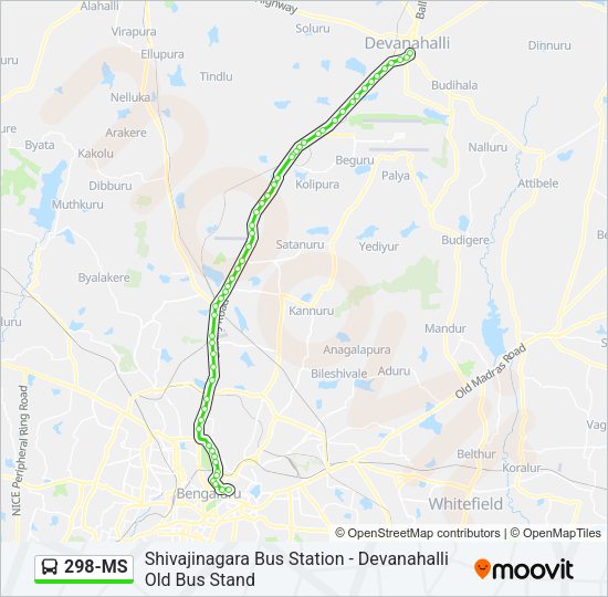 298-MS Bus Line Map