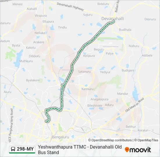 298-MY Bus Line Map