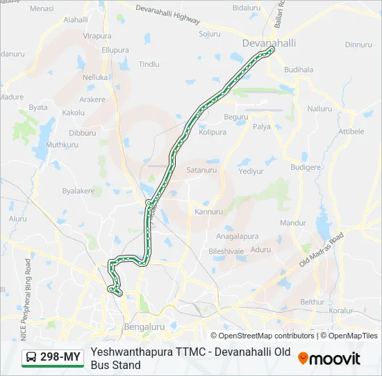 298-MY Bus Line Map