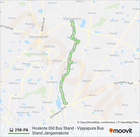 298-PA bus Line Map