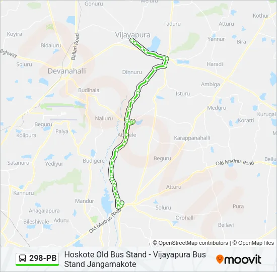 298-PB Bus Line Map