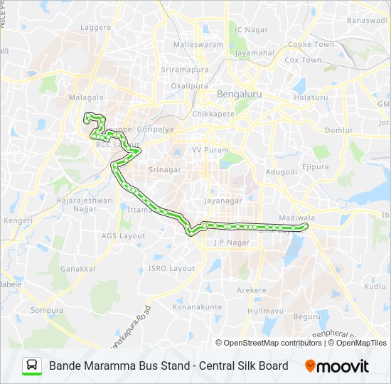 410-AB/10 bus Line Map