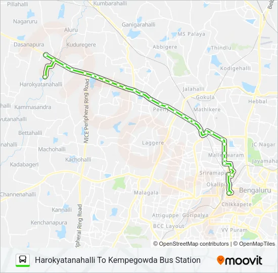 257-A HKH-KBS Bus Line Map