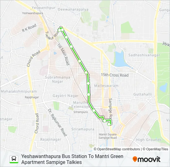 90-E YTTMC-MTS Bus Line Map