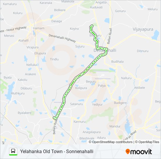 298-MG YHKOT-SNH bus Line Map