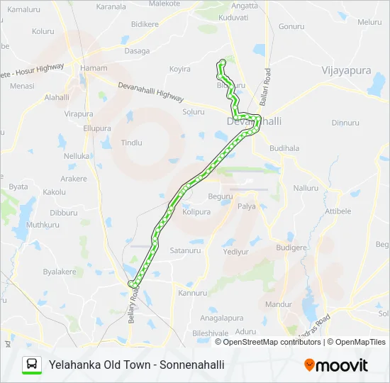 298-MG YHKOT-SNH Bus Line Map